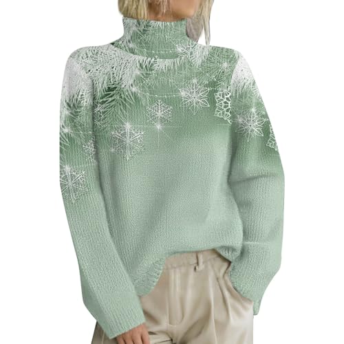 Pullover Damen Rollkragenpullover Warm Strickpullover Elegant Sweatshirt Strickpulli Langarm Pullover Basic Slim Fit Stretch Sweater Leichte Pullover Damen Langarm Pullover Damen Braun Baumwolle von Generisch