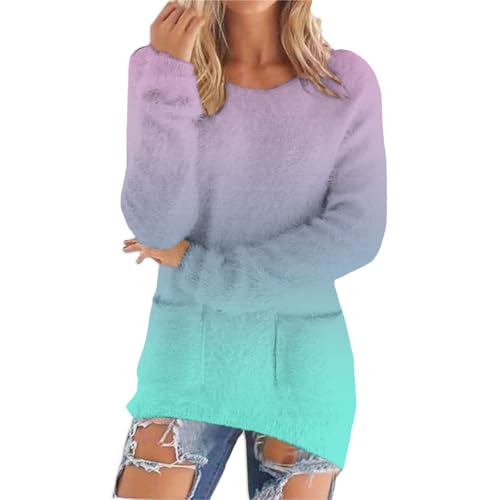 Pullover Damen Winter Langarmshirt Rollkragen Oberteile Basic Teddy Fleecepullover Warme Sweatshirt Langarm Winterpullover Lose Plüsch Pulli Tops Lockeres Oberteile mit Taschen Oversize Damen Pullover Damen Winter Langarmshirt Rollkragen Oberteile Basic Teddy Fleecepullover Warme Sweatshirt Langarm Winterpullover Lose Plüsch Pulli Tops Lockeres Oberteile mit Taschen Oversize Damen von Generisch