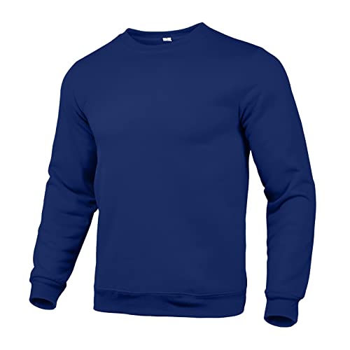 Pullover Für Herren, Pullover 3D Digitaldruck Henry Kragen Langarm Sweatshirt Stehkragen 6 Knopf Vintage Sweatshirt Hoody Mit Kapuze Oversize Pullover Polower Männer Pullis (3XL, Royal Blue) Generisch von Generisch