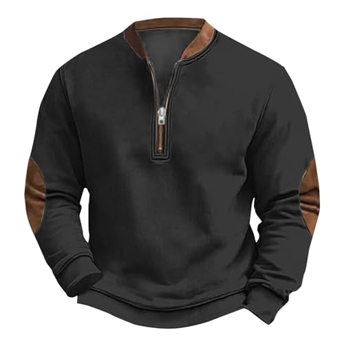 Pullover Herren Ohne Kapuze Mit Reißverschluss Sweatpullover Herren Blend Langarm Sweatjacke Spleißen Farbblock Trainingsjacke Winddicht Übergangsjacke Stehkragen Alltagsjacke Herbst Arbeitsjacke Pullover Herren Ohne Kapuze Mit Reißverschluss Sweatpullover Herren Blend Langarm Sweatjacke Spleißen Farbblock Trainingsjacke Winddicht Übergangsjacke Stehkragen Alltagsjacke Herbst Arbeitsjacke von Generisch