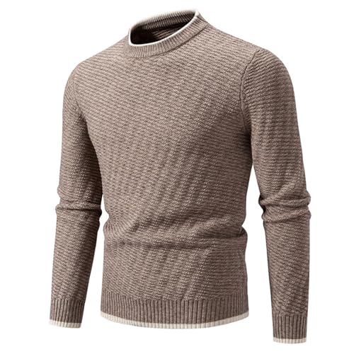 Pullover Herren Winter Langarm Strickpullover Einfarbig Strick Sweatshirt Slim Fit Feinstrick Pulli Lässig Stretch Strickpulli Rundhals Feinstrick Sweater Base Layer Winterpullover Oberteile Pullover Herren Winter Langarm Strickpullover Einfarbig Strick Sweatshirt Slim Fit Feinstrick Pulli Lässig Stretch Strickpulli Rundhals Feinstrick Sweater Base Layer Winterpullover Oberteile von Generisch