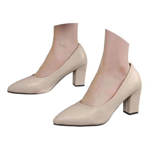 Pumps Damen Blockabsatz Klassische Trachtenschuhe Elegant und Bequem Balerinaschuhe Büro High Heels Oktoberfest Party Tanzen Spangenschuhe Tanzschuhe Freizeit Keilpumps von Generisch