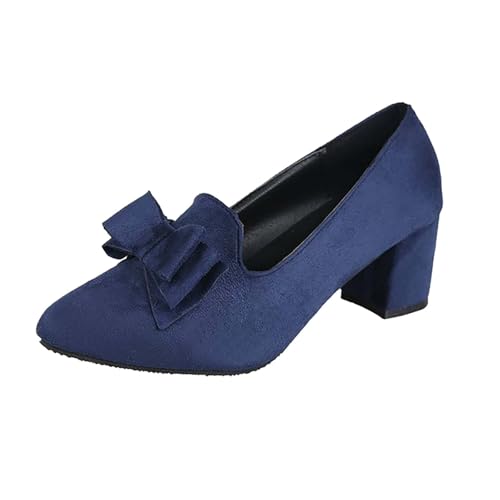 Pumps Damen High Heels Hochzeitsschuhe Mary Jane Schuhe Damenschuhe Elegant Und Bequem Absatzschuhe Kleid Schuhe Mit Blockabsatz Abendschuhe Brautschuhe Halbschuhe Anzugschuhe Trachtenschuhe von Generisch