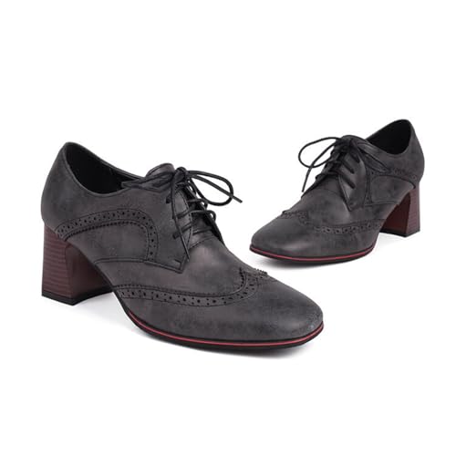 Pumps Schuhe Damen Mit Absatz Hohe Elegant Topuklu Ayakkabı Bayan Gelb Sommer Damenschuhe Und Bequem Heels High Women Shoes Frühling Für Grau Blockabsatz von Generisch