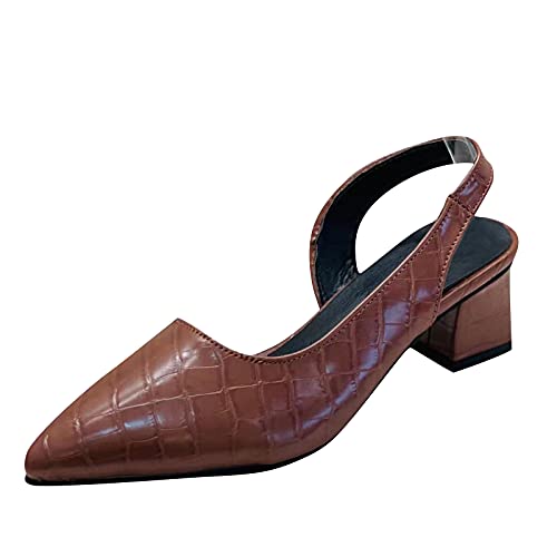 Pumps Stöckelschuhe Damen Weite Schuhe Sommer Mädchen Ballerina Elegant Breite Füße Mit Absatz Für Frühling High Heel Flache Trachtenschuhe Flach Halbschuhe Trachten Abendschuhe Hohe von Generisch