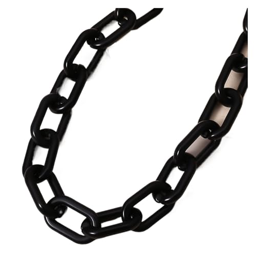 Punk Hip Hop Chunky Cuban Link Chain Transparent Plastic Choker Neck Jewelry, Einheitsgröße, Kunststoff, Achat von Generisch