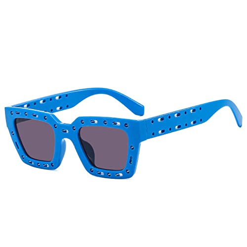 Punk-Sonnenbrille für Damen und Herren, Hippie-Stil, ausgehöhlte Sonnenbrille, Blaue Sonnenbrille, Einheitsgröße Punk-Sonnenbrille für Damen und Herren, Hippie-Stil, ausgehöhlte Sonnenbrille, Blaue Sonnenbrille, Einheitsgröße von Generisch