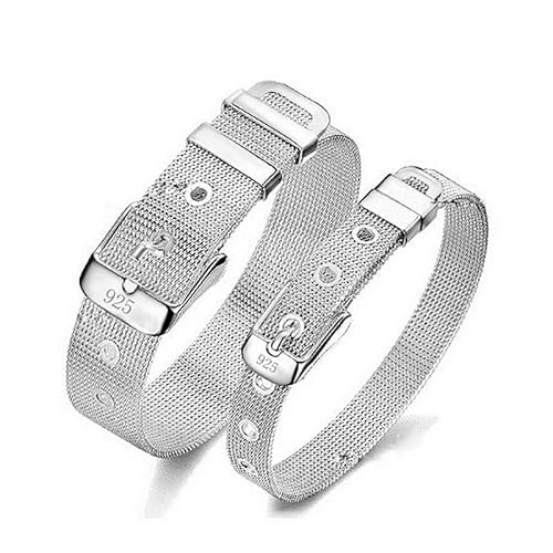 Punk-Weißgold-Schmuck-Armbänder für Frauen, anpassbarer Charm-Armreif, Hochzeitsschmuck, Pulseira, Masculina, Mujer, Erkek Bileklik, nützlich von Generisch