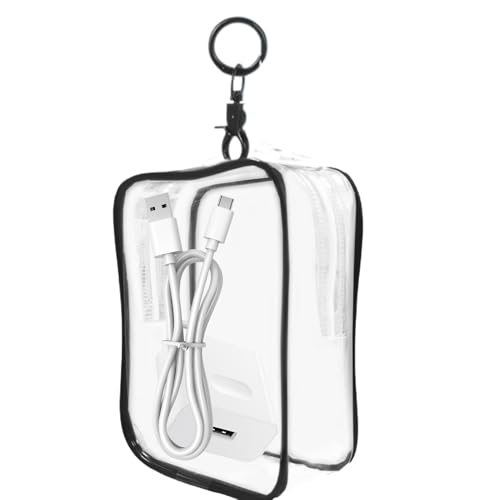 Puppen-Anzeigehäuser - Puppenanzeige Tragbare Aufbewahrungstasche | Transparenter quadratischer Schlüsselanhänger Organizer für ModellMinifiguren, Actionspielzeug, Ogge, Schwarz , riferimento von Generisch