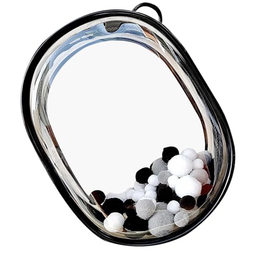 Puppen-Aufbewahrungstasche, tragbare Tragetasche und Figuren-Aufbewahrung – dicke, transparente Figuren-Display-Tasche, Figuren und Puppen-Tragetasche, für Schreibwaren, Kosmetik, Schwarz , Refer to von Generisch