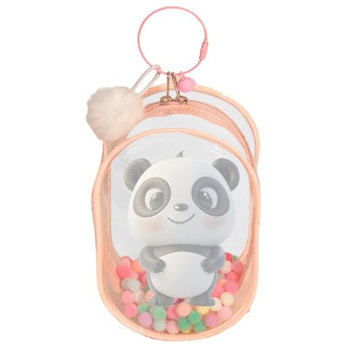 Puppen-Tragetasche, kleine Puppentasche, Aufbewahrungskoffer für Figuren, dicke transparente Figuren-Display-Tasche für Figuren und Puppen für Park, Schreibwaren, Kosmetik, rose, Refer to description, von Generisch