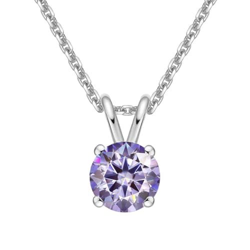 Purple gemstone necklace von Generisch