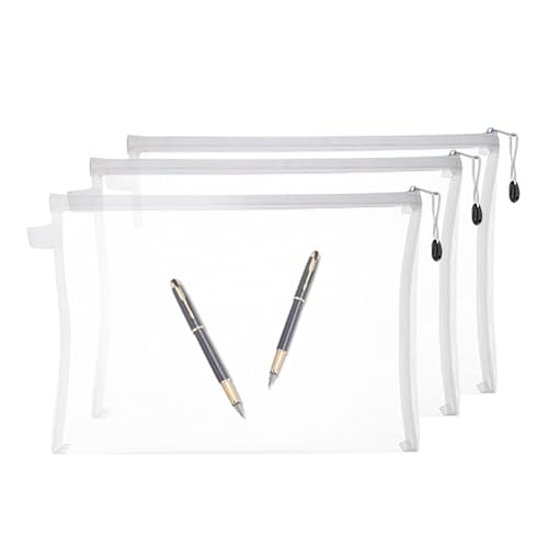 Puzzles Storage Pouch, Extra Large Clear Zipper Bags, Adorable Plaything Crafts and Puzzle Zippers, Nylon Multipurpose Organizer for Games School Supplies Craft Storage, 13.27x9.84 inches von Generisch