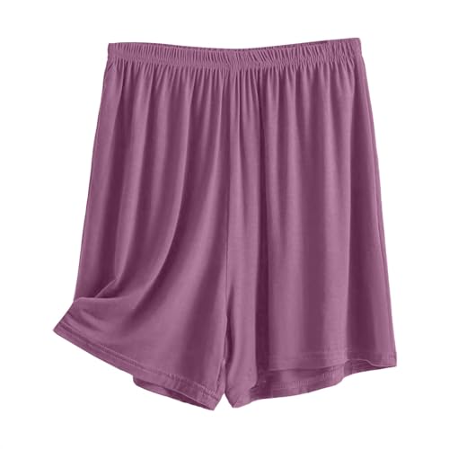 Pyjamahose Damen | Kurz Schlafanzughose | Sommer Schlafhose | Baggy Pyjama Hosen | Tlastische Taille Super weich bequem Schlafshorts | Home Shorts Größen XL-XXL von Generisch