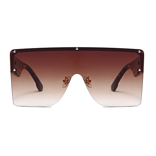 Quadratische rahmenlose modische Sonnenbrille für Männer und Frauen, Straßenschießen, Urlaub, Sonnenschutz, Sonnenschutz, Sonnenbrille (Farbe: G, Größe: Medium) 2026 von Generisch