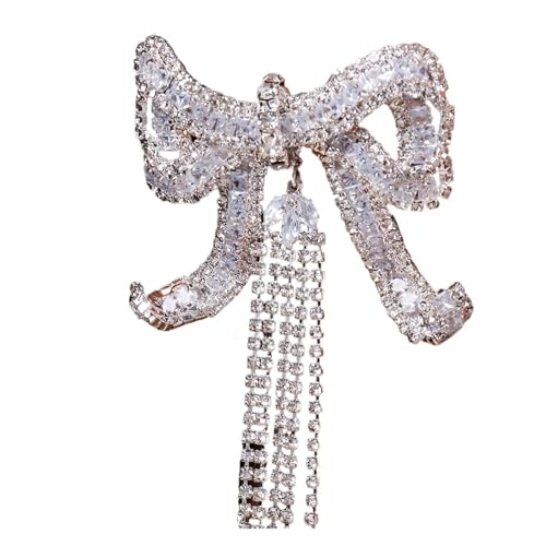 Quaste Ohrringe Piercing Zubehör Trend Geometrische Kristall Ohrclip Ohrringe Hochzeit, Einheitsgröße von Generisch