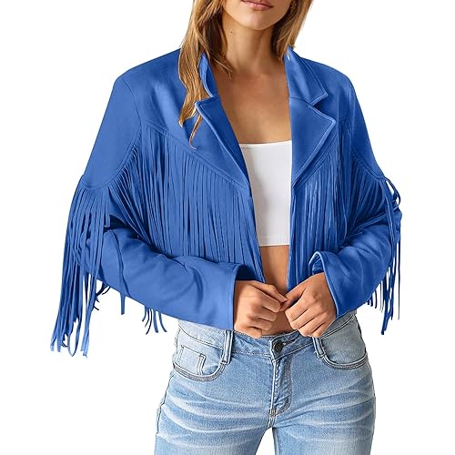 Quasten Jacke Damen Fransenjacke: Lederjacke Damen Kurz Leder Bikerjacke Revers Motoradjacke Langarm Übergangsjacke Vintage Winterjacke Trenchcoat Motorradjacken Outdoor Jacke Fransenmantel Quasten Jacke Damen Fransenjacke: Lederjacke Damen Kurz Leder Bikerjacke Revers Motoradjacke Langarm Übergangsjacke Vintage Winterjacke Trenchcoat Motorradjacken Outdoor Jacke Fransenmantel von Generisch