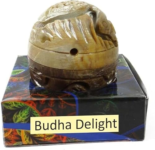 RSGM 8gm Aphrodesia Solid Perfume in Large Hand Carved Stone Jar (Buddha Delight) von Generisch