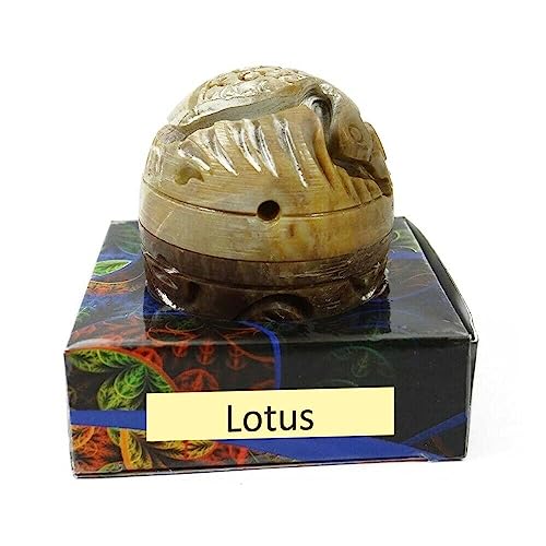 RSGM 8gm Solid Perfume in Large Hand Carved Stone Jar (Lotus) von Generisch