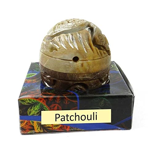 RSGM 8gm Solid Perfume in Large Hand Carved Stone Jar (Patchouli) von Generisch