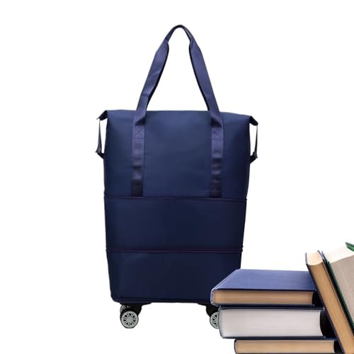 Rad Schultertasche Mit Griff - Rollende Handtasche Kabinentrolley - Organizer Kleiderträger Für Sport Einkaufen Expedition Wochenendreisen Urlaub Rad Schultertasche Mit Griff - Rollende Handtasche Kabinentrolley - Organizer Kleiderträger Für Sport Einkaufen Expedition Wochenendreisen Urlaub von Generisch