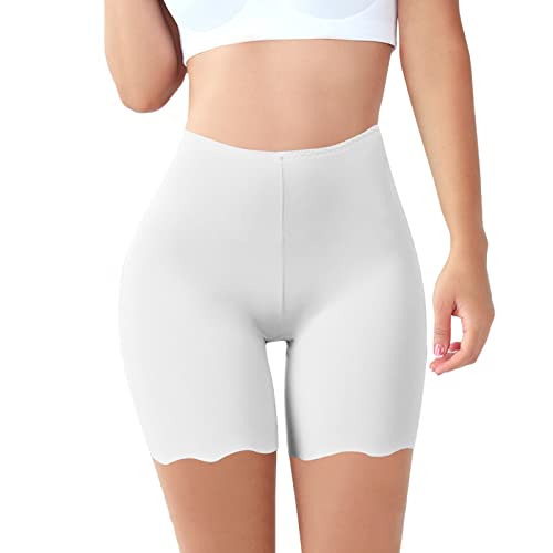 Radlerhose Damen Kurz Für Kleid Yoga Bequem Gym Shorts Elastische High Waist Laufhose Sportshorts Sporthose Fahrradhose Bauchweg Fitness Activewear Sommer Hotpants Sport Shorts Blickdicht Unterhosen von Generisch