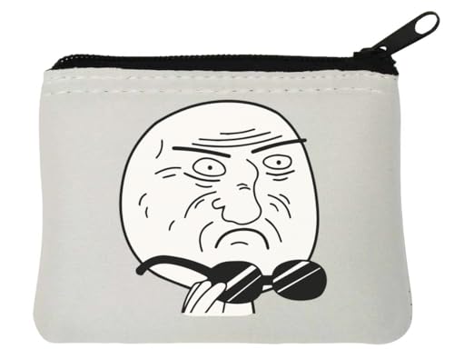 Rage Comic My God Meme Neopren-Geldbörse, 10 x 11 cm, Weiß von Generisch