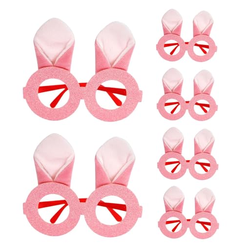 Rahmen für -Sonnenbrillen für Kinder - Sehbrille mit Hasenohren | 6x Rahmen für Osterbrillen | Brille mit Osterhasenohren, Küstenbrille von Generisch
