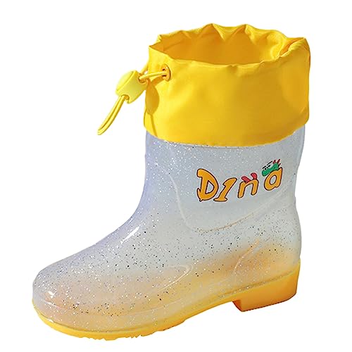 Rain Boots Kids Regenschuhe Gummistiefel Kinder Wasserdicht Regenstiefel Atmungsaktiv Outdoor Bequeme Cartoon Kinderstiefel Leichte Kinder-Gummistiefel Cómodo Y Resistente Für alle Jahreszeiten von Generisch