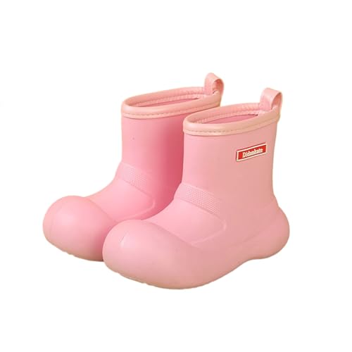 Rain Boots Kids Regenschuhe Gummistiefel Kinder Wasserdicht Regenstiefel Barfuß Outdoor Bequeme Cartoon Kinderstiefel Jungen Leicht Cómodo Y Resistente Outdoor-Schuhe mit Rutschfester Sohle von Generisch