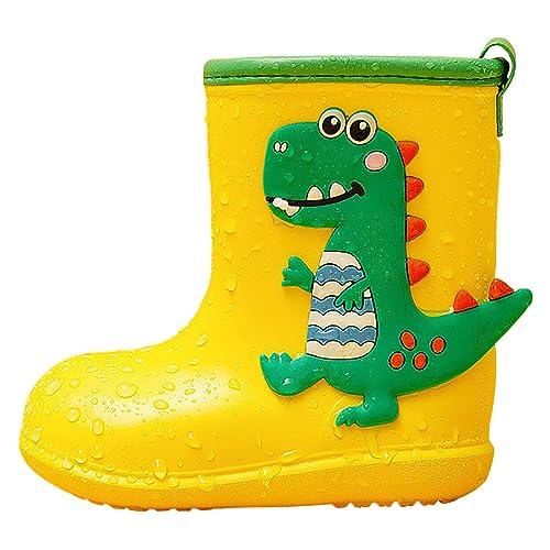 Rain Boots Kids Regenschuhe Gummistiefel Kinder Wasserdicht Regenstiefel Leicht Rutschfeste Sohle Bequeme Und Wasserdichte Outdoor Barfußschuhe Cómodo Y Resistente Outdoor-Schuhe mit rutschfester von Generisch