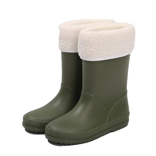 Rain Boots Kids Regenschuhe Kinder Regenstiefel Mädchen Atmungsaktiv Wasserdichte für Jungen und Outdoor Barfußschuhe Cómodo Y Resistente Gummistiefel Spielen Pfützen von Generisch