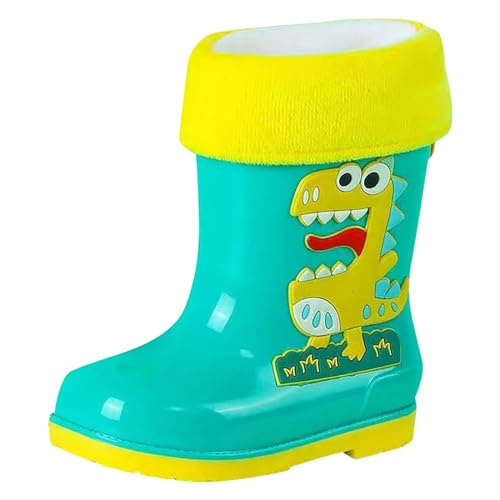 Rain Boots Kids Regenschuhe Kinder Regenstiefel Mädchen Cartoon Regen Stiefel Für Jungen und wasserdichte Leicht Cómodo Y Resistente Gummistiefel Kinderstiefel von Generisch