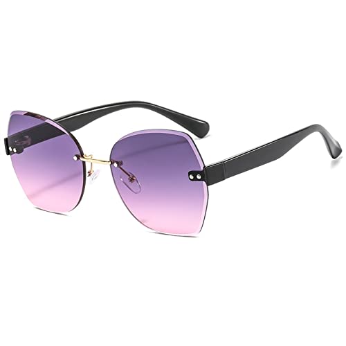 Randlose Sonnenbrille für Herren und Damen, Sonnenschutz, Outdoor, Urlaub, Sport (Farbe: I, Größe: Medium) 2026, F, Einheitsgröße von Generisch