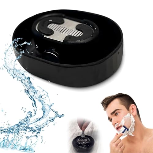 Rasierer, manueller Push-Typ-Rasierer, reinigt Klingen, kein Strom erforderlich, Ständer für Rasierer, verabschieden Sie sich von verstopften Rasierern und schmutzigen Waschbecken, reinigen Sie Ihren von Generisch