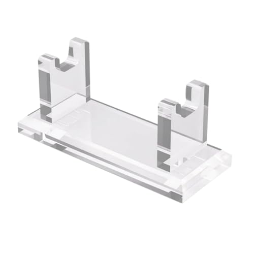 Rasierer-Halter für Sicherheitsrasierer, 10,4 x 4,2 x 4 cm Lagerung von Razorr Stand | Nicht Slip Acryl Rack Organizer für Männer Vanity Papa Reisen Von Doc, transparent, riferimento alla von Generisch