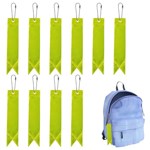 Reflektoren Anhänger - Ketten Reflektierender Schlüsselanhänger Kinder, Reflektoranhänger Schulranzen | Sicherheit Reflektierende Tafel Anhänger, Wasserdichter Kinder Reflektor Gut Sichtbarer von Generisch