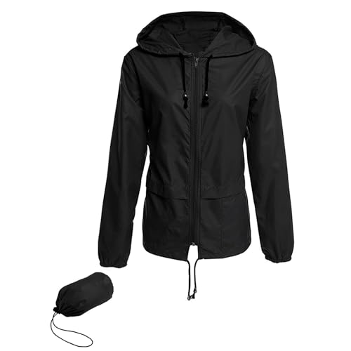 Regenjacke Damen 52/54 Fahrrad Poncho Wasserdicht Abnehmbare Übergang Leichte Windjacke Waterproof Wasserdichter Wind Dünne Winddicht Wetterfeste Windjacke Damen Wasserdicht XXL von Generisch