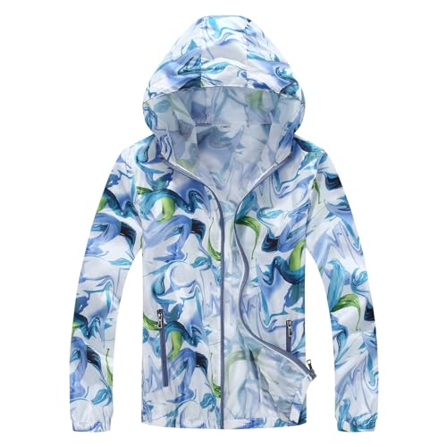 Regenjacke Damen Wasserdicht, Regenmantel Damen, Übergangsjacke Leicht Sommerjacke Mit Kapuze Große Größen Wasserdichte Jacke Outdoor Dünn Windjacke Sommer, Reise Must Have von Generisch