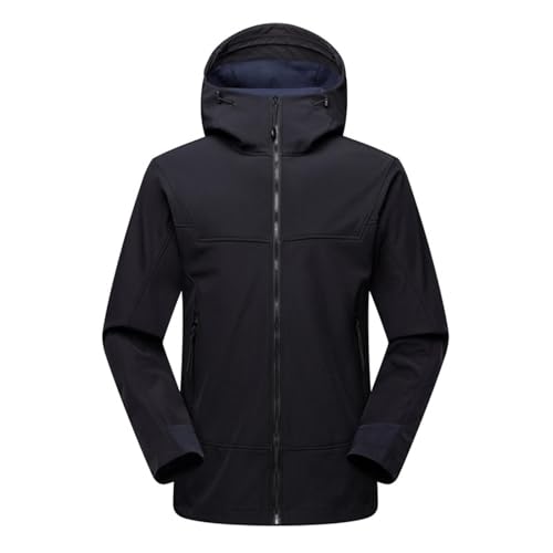 Regenjacke Herren Wasserdicht,Skijacke Damen Schwarz: 3 In 1 Wanderjacke Grosse Grössen Outdoorjacke Warm Winterjacke Wasserdicht Wintermantel Schwarz Snowboardjacke Reduziert Funktionsjacke Unisex von Generisch