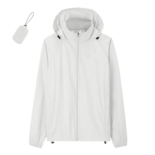 Regenjacke Herren Wasserdicht Atmungsaktiv Abnehmbare Kapuze Xl Rosa Übergangsjacke Faltbar Funktionsjacke Leichte Langarm Sommerjacke Reißverschluss Outdoorjacke Winddicht Wanderjacke Windbreaker Rot von Generisch
