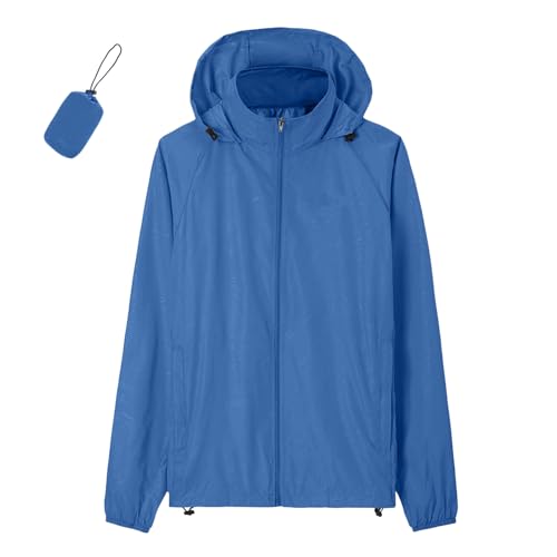Regenjacke Herren Wasserdicht Atmungsaktiv Abnehmbare Kapuze Xl Rosa Übergangsjacke Faltbar Funktionsjacke Leichte Langarm Sommerjacke Reißverschluss Outdoorjacke Winddicht Wanderjacke Windbreaker Rot von Generisch