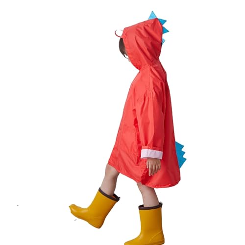 Regenmantel Kinder mit Kapuze Regenponcho Junge Mädchen Leicht Regenjacke Regen Slicker Unisex Regenponcho Regencape Matschanzug Regenanzug 3D Cartoon Regenbekleidung von Generisch