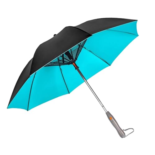 Regenschirm Mit Ventilator + Nebel, Sonnenschirm Mit Eingebautem Ventilator, 3-in-1 UV-blockierender Sonnenschutzschirm Kühlender Sonnenschirm, Tragbarer Sonnenschirm Mit UV-Schutz Für Strand, Sport von Generisch