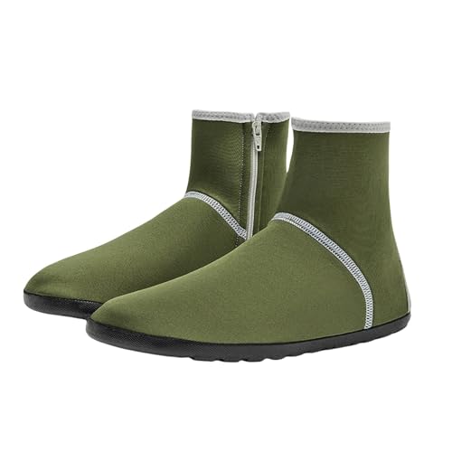 Regenstiefel Damen，Mode AußEnbereich Aquaschuhe，Wasserdicht Side Zipper Schlupfstiefel，Bequem Atmungsaktiv Strandschuhe，Leichtgewichts Weichen Sohlen Neoprenschuhe，Outdoor Sneaker von Generisch