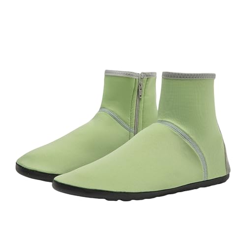Regenstiefel Damen，Mode AußEnbereich Aquaschuhe，Wasserdicht Side Zipper Schlupfstiefel，Bequem Atmungsaktiv Strandschuhe，Leichtgewichts Weichen Sohlen Neoprenschuhe，Outdoor Sneaker von Generisch