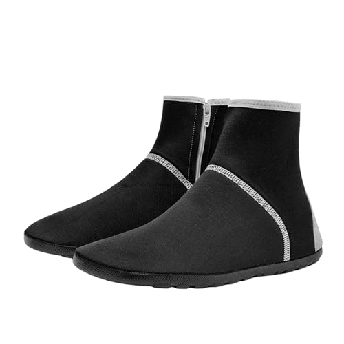 Regenstiefel Damen，Mode AußEnbereich Aquaschuhe，Wasserdicht Side Zipper Schlupfstiefel，Bequem Atmungsaktiv Strandschuhe，Leichtgewichts Weichen Sohlen Neoprenschuhe，Outdoor Sneaker von Generisch