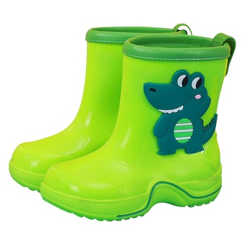 Regenstiefel Gummistiefel Kinder Leichte Outdoor Jungen und Mädchen Regenschuhe wasserdichte Stiefeletten rutschfest Bequeme Rain Boots Cartoon Regen Stiefel Garten Unisex Kinderstiefel von Generisch