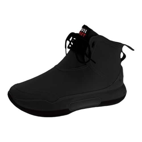 Regenstiefel Herren Kurz Gummistiefel Weichen Sohlen DäMpfung Regenstiefeletten Damen Rutschfest Regenschuhe Arbeitsschuhe Wasserdicht Stiefeletten Outdoor Schlamm Gartenschuhe von Generisch