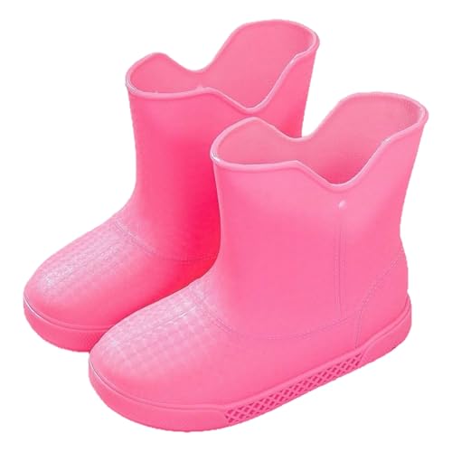 Regenstiefel Kinder Jungen Mädchen rutschfest Leichte Outdoor wasserdichte Gummistiefel Regenschuhe Bequeme Cartoon Kinderstiefel Barfußschuhe von Generisch